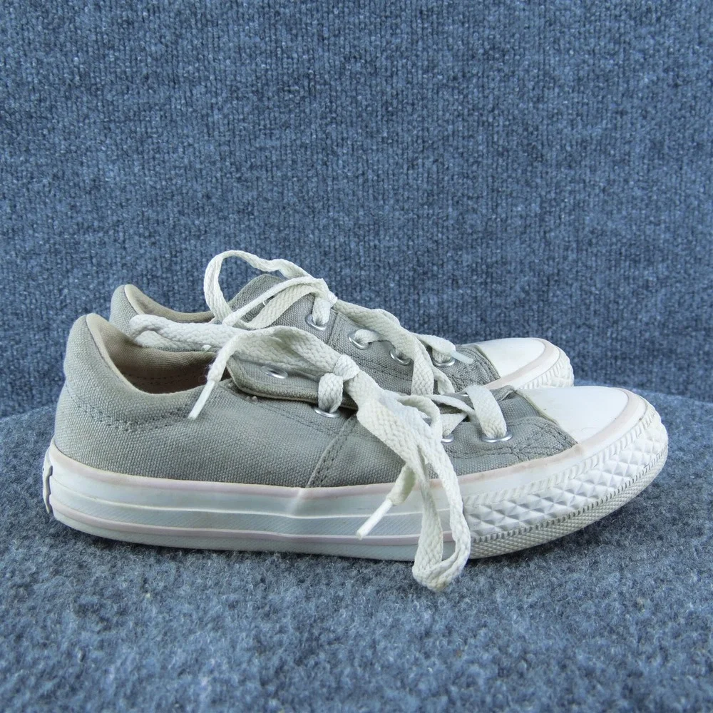 Converse Toddler Girls Sneaker Shoes Gray Fabric Lace Up Size T 12 Medium‎